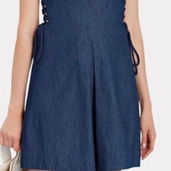 INTERMIX JEAN SIDE TIE DRESS SIZE 8 NWOT RETAIL 298.00 - Picture 5 of 8